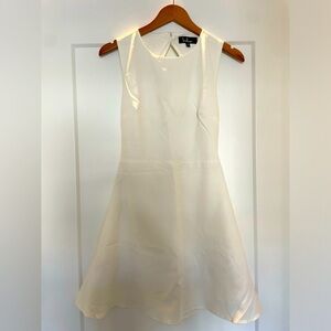 Lulu's Chic White Sleeveless Mini Dress